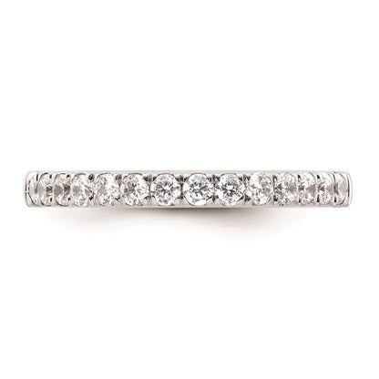 14k White Gold Real Diamond Wedding Band