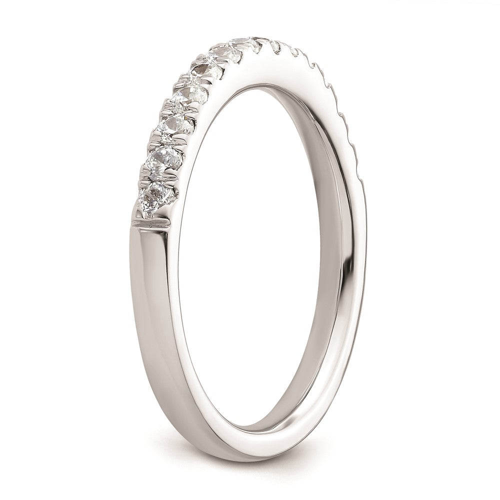 14k White Gold Real Diamond Wedding Band