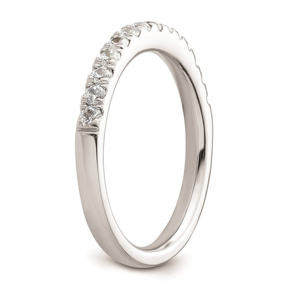 14k White Gold Real Diamond Wedding Band