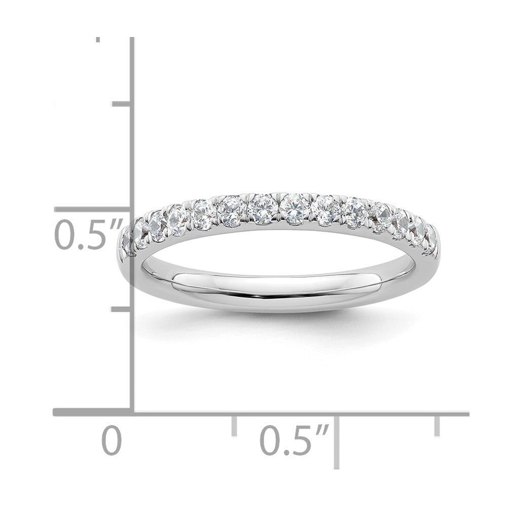 14k White Gold Real Diamond Wedding Band