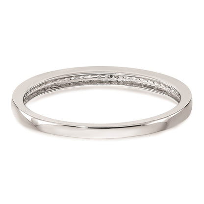 14k White Gold Real Diamond Wedding Band