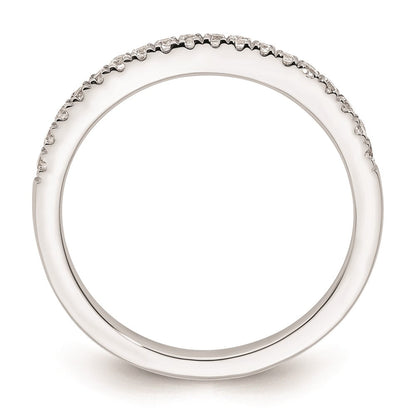 14k White Gold Real Diamond Wedding Band