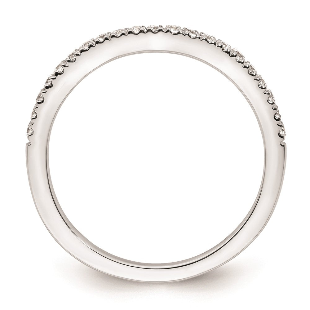 14k White Gold Real Diamond Wedding Band