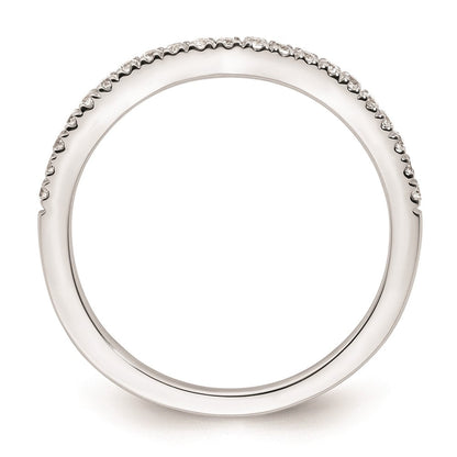 14k White Gold Real Diamond Wedding Band