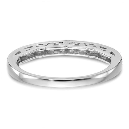 14k White Gold Real Diamond Wedding Band