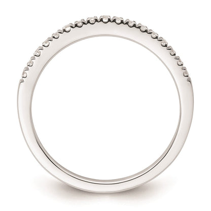 14k White Gold Real Diamond Wedding Band