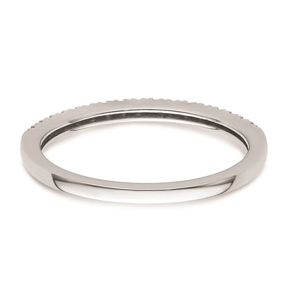 14k White Gold Real Diamond Wedding Band