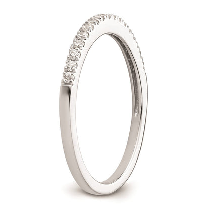 14k White Gold Real Diamond Wedding Band