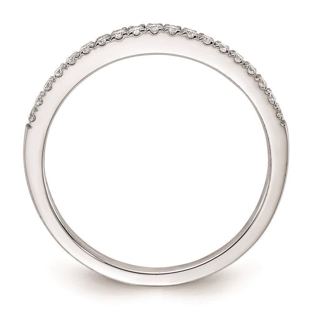 14k White Gold Real Diamond Wedding Band