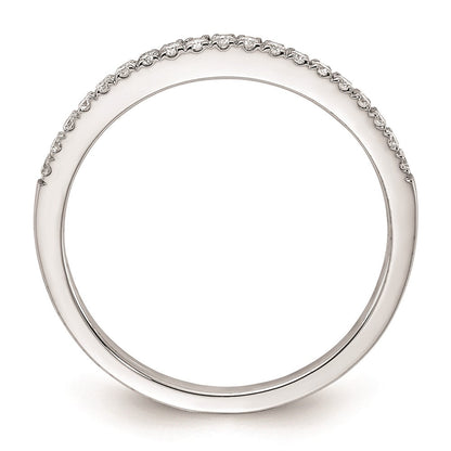 14k White Gold Real Diamond Wedding Band