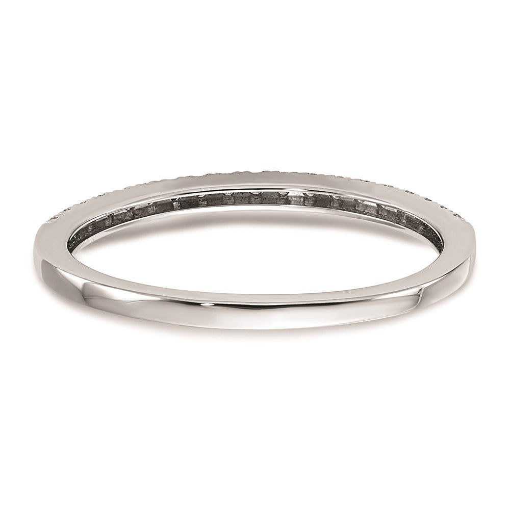 14k White Gold Real Diamond Wedding Band