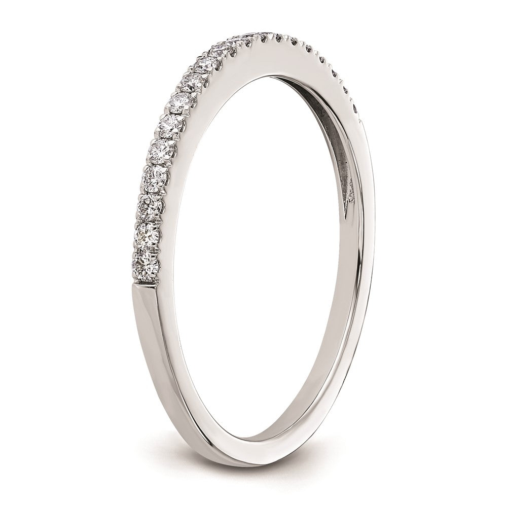 14k White Gold Real Diamond Wedding Band