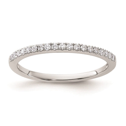 14k White Gold Real Diamond Wedding Band