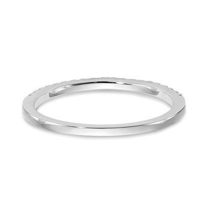 14k White Gold Real Diamond Wedding Band