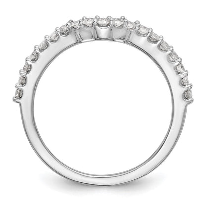 14k White Gold Real Diamond Wedding Band