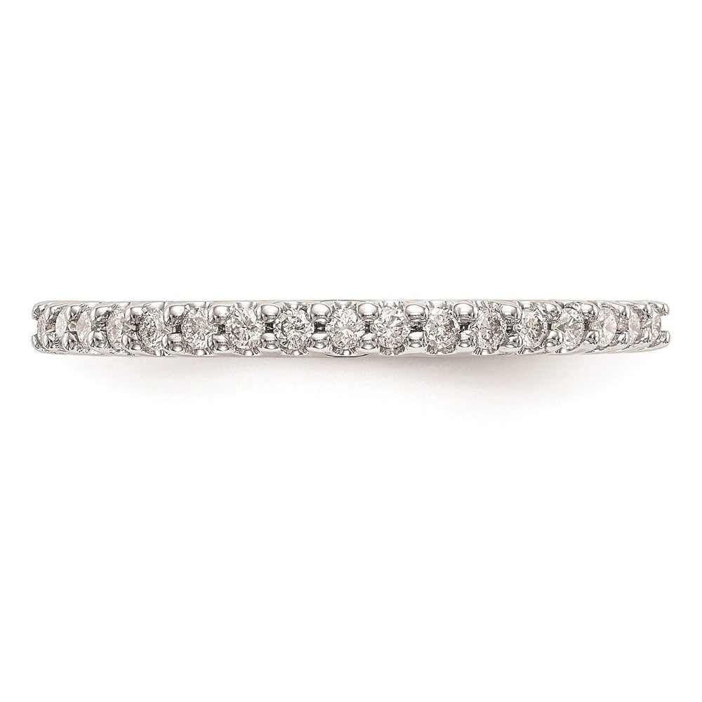 14k White Gold Real Diamond Wedding Band