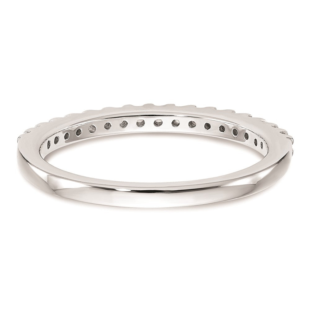14k White Gold Real Diamond Wedding Band