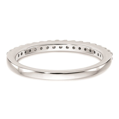 14k White Gold Real Diamond Wedding Band