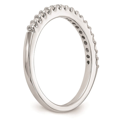 14k White Gold Real Diamond Wedding Band