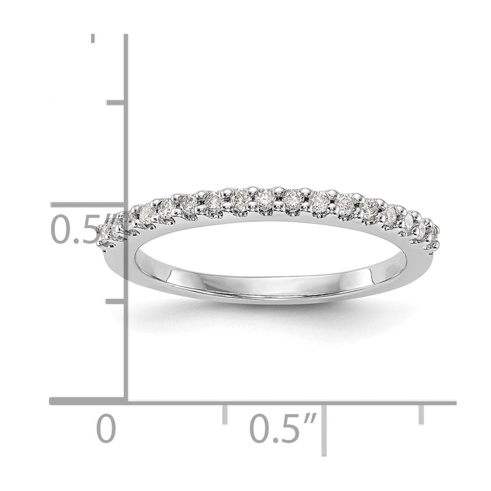 14k White Gold Real Diamond Wedding Band