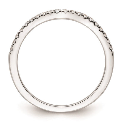 14k White Gold Real Diamond Wedding Band