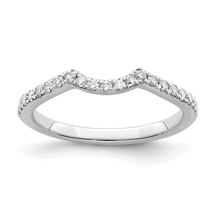 14K White Gold True Origin 1/4 Carat Lab Grown Diamond Vs/Si D E F Wedding Band