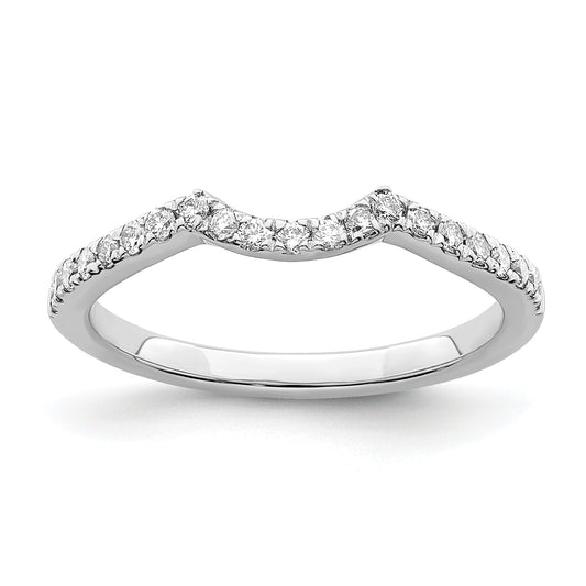 14K White Gold True Origin 1/4 Carat Lab Grown Diamond Vs/Si D E F Wedding Band