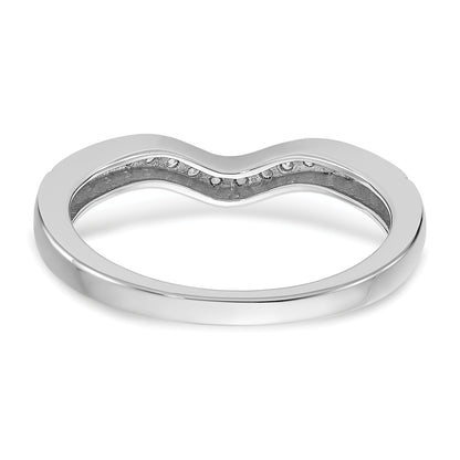 14k White Gold 1/6 Ct. Lab Grown Diamond VS/SI+ G+ Wedding Band Ring