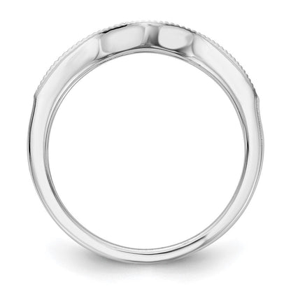 14k White Gold Real Diamond Wedding Band