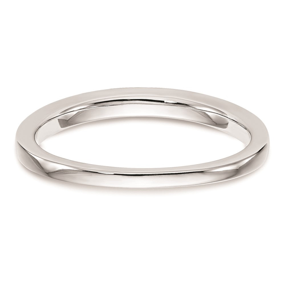 0.16ct. CZ Solid Real 14k White Gold Set of 2 Wedding Wedding Band Ring