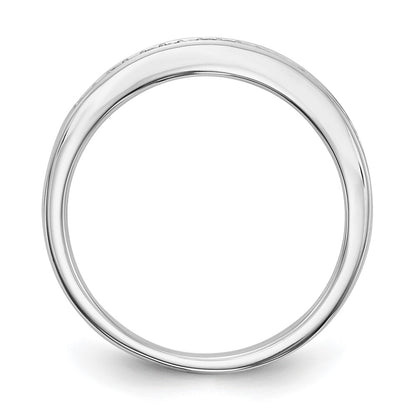 0.16ct. CZ Solid Real 14k White Gold Set of 2 Wedding Wedding Band Ring