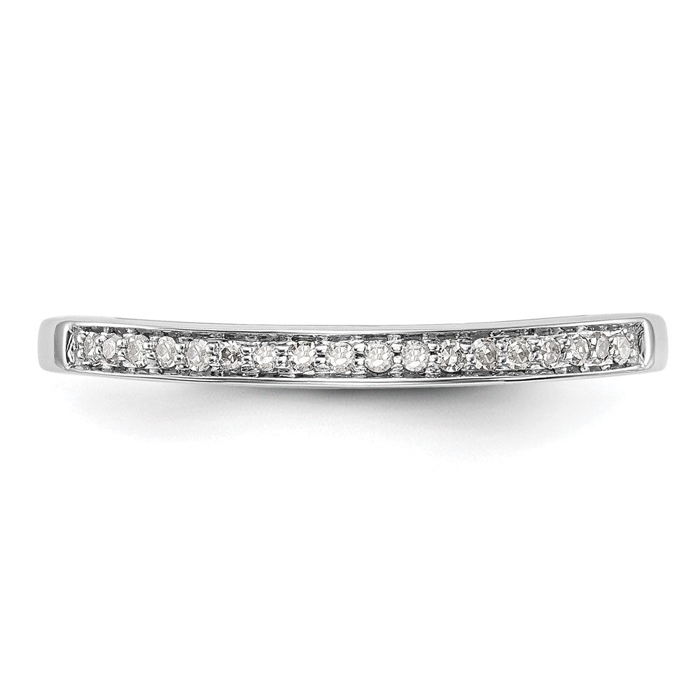 0.16ct. CZ Solid Real 14k White Gold Set of 2 Wedding Wedding Band Ring