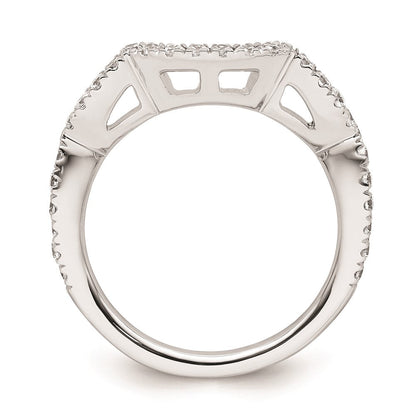 14k White Gold Real Diamond Wedding Band