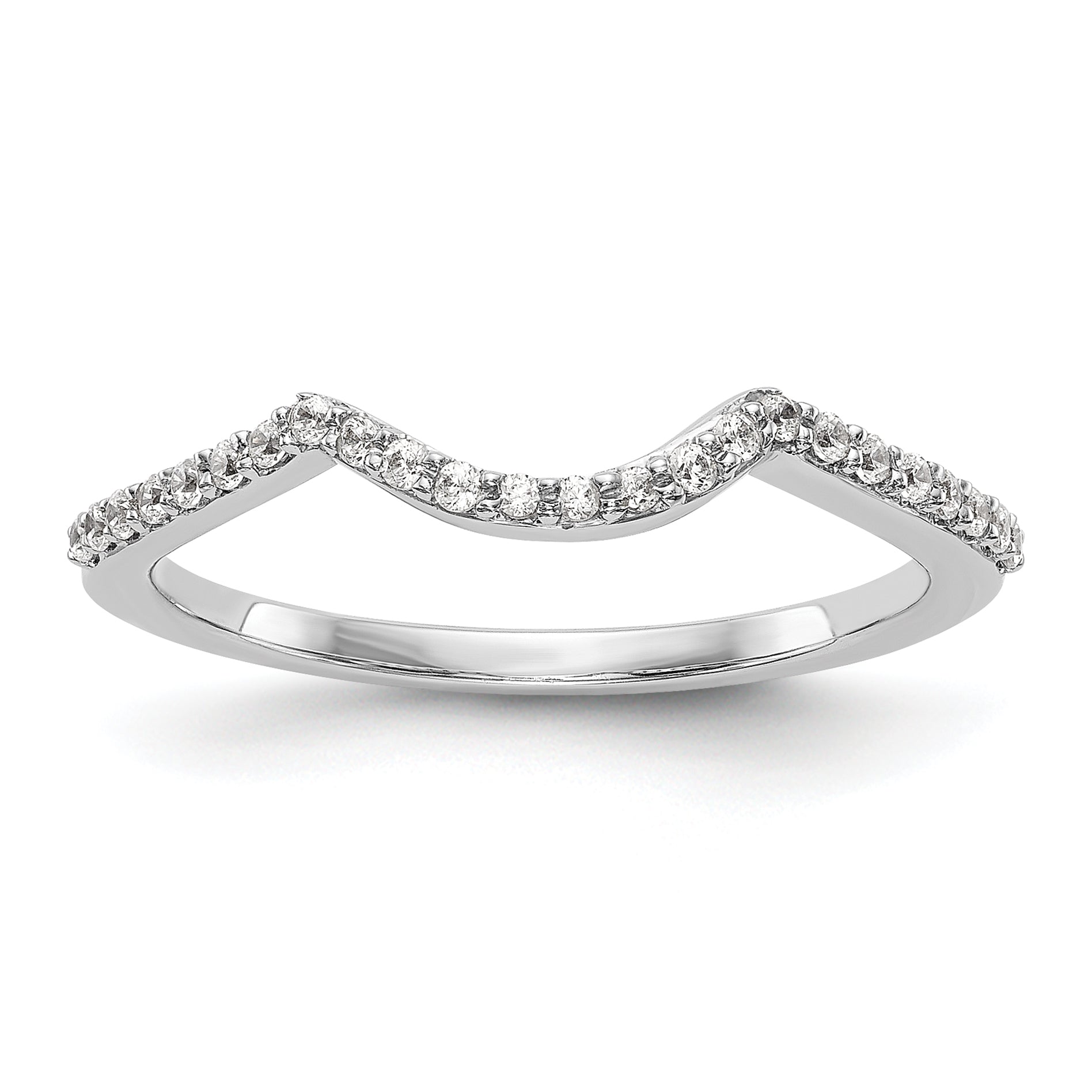 14k White Gold Lab Grown VS/SI+ G+ Diamond Wedding Band Ring