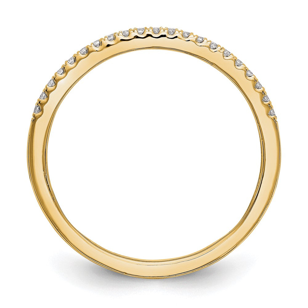 14K Yellow Gold Diamond Wedding Band