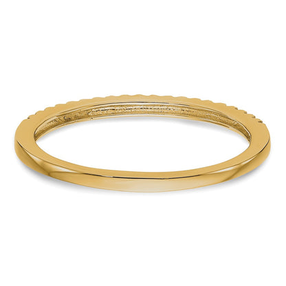 14K Yellow Gold Diamond Wedding Band