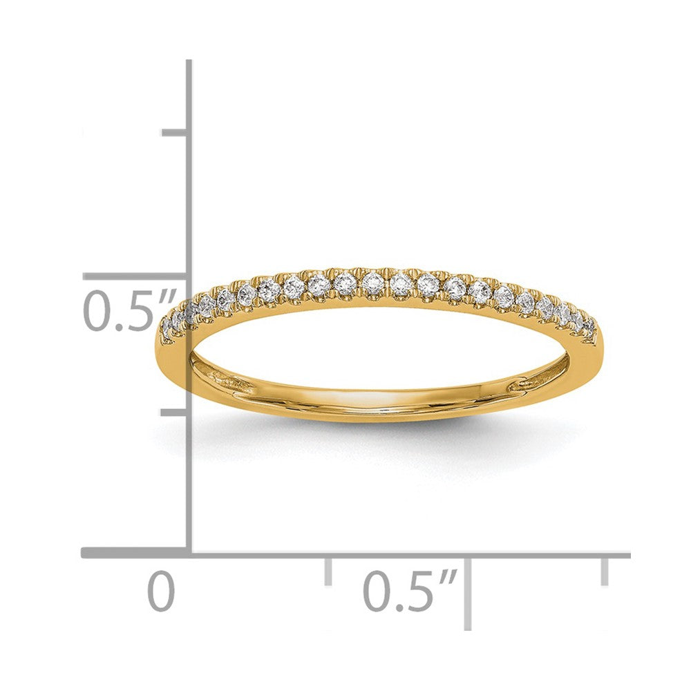 14K Yellow Gold Diamond Wedding Band