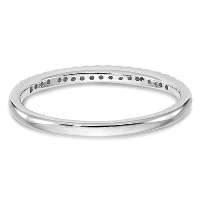 14K White Gold Real Diamond Wedding Band