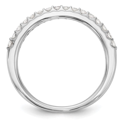 14K White Gold Real Diamond Wedding Band