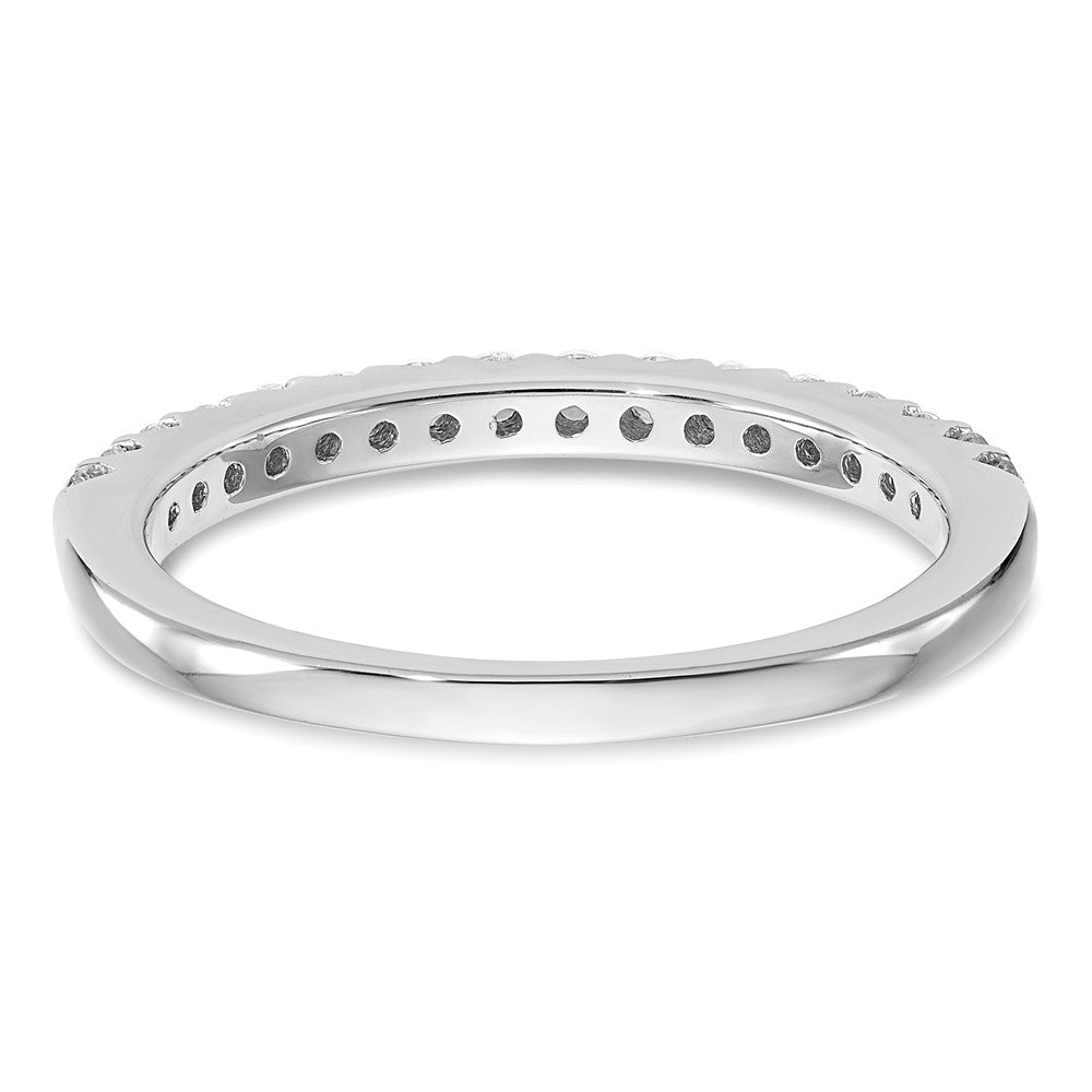 14K White Gold Real Diamond Wedding Band