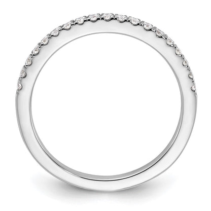 14K White Gold Real Diamond Wedding Band