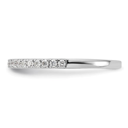 14K White Gold Real Diamond Wedding Band