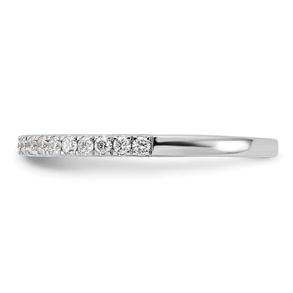 14k White Gold 1/5 Ct. Lab Grown Diamond VS/SI+ G+ Wedding Band Ring