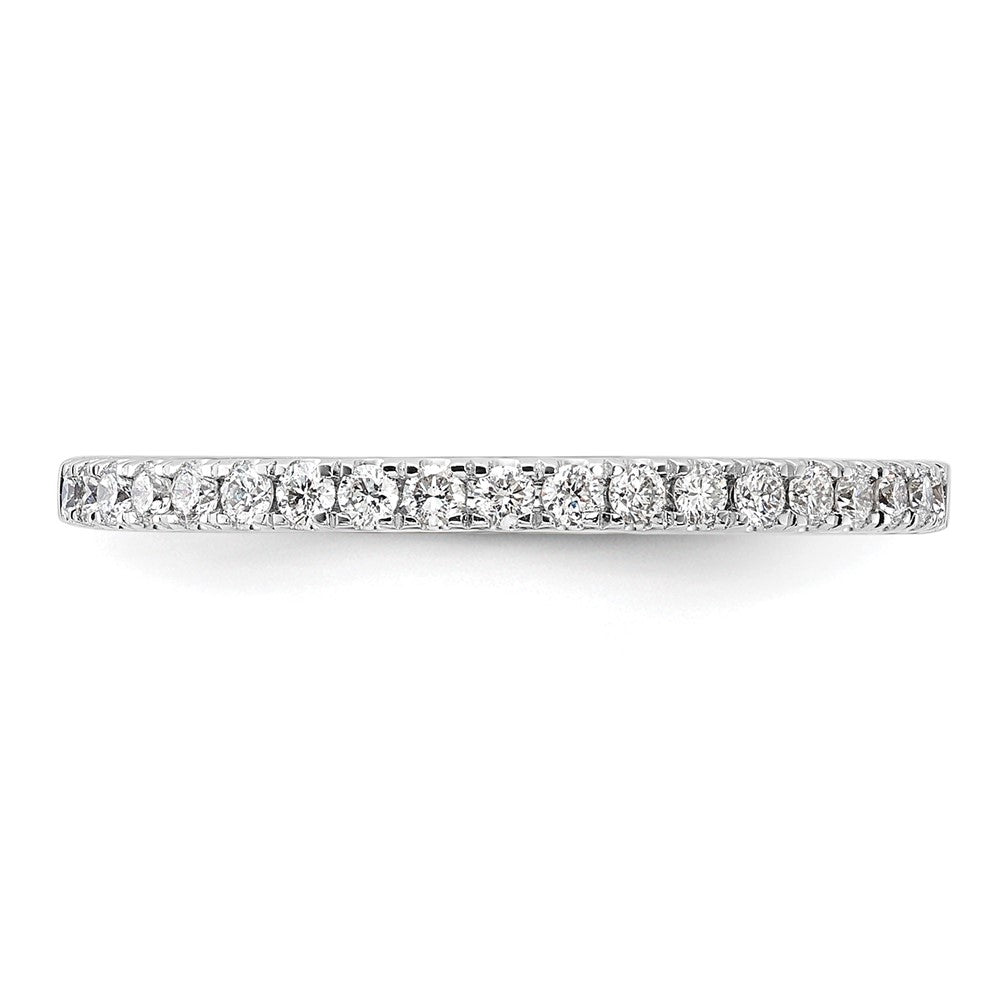 14k White Gold 1/5 Ct. Lab Grown Diamond VS/SI+ G+ Wedding Band Ring
