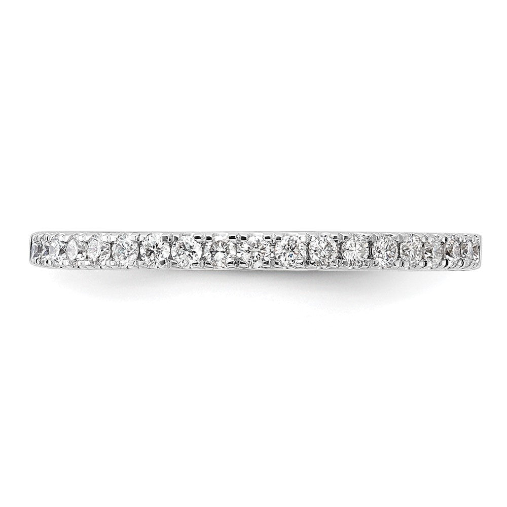 14K White Gold Real Diamond Wedding Band