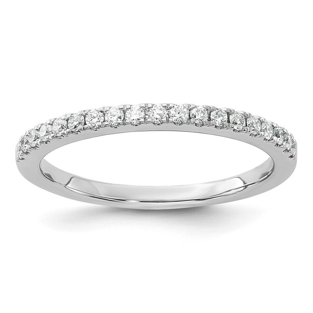 14k White Gold 1/5 Ct. Lab Grown Diamond VS/SI+ G+ Wedding Band Ring