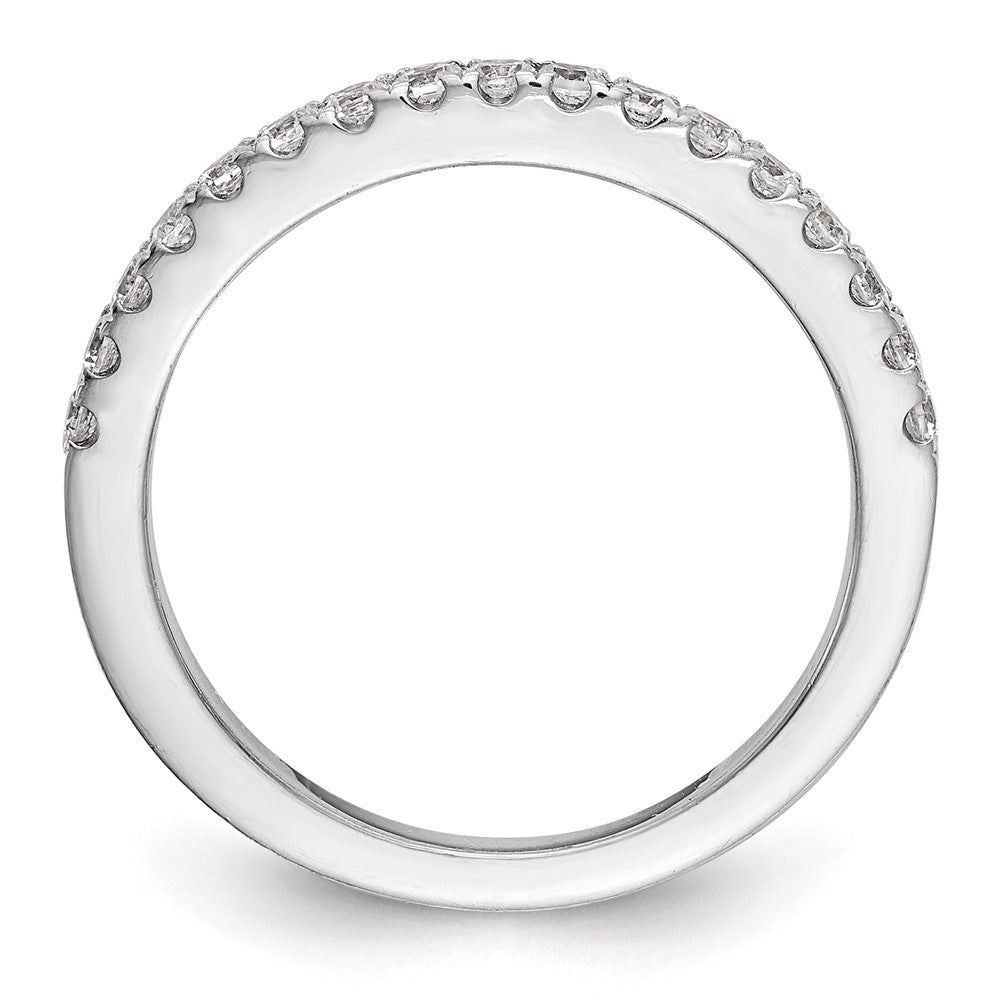 14K White Gold Real Diamond Wedding Band
