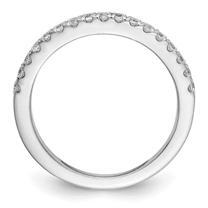 14K White Gold Real Diamond Wedding Band