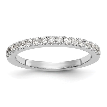 14K White Gold Real Diamond Wedding Band