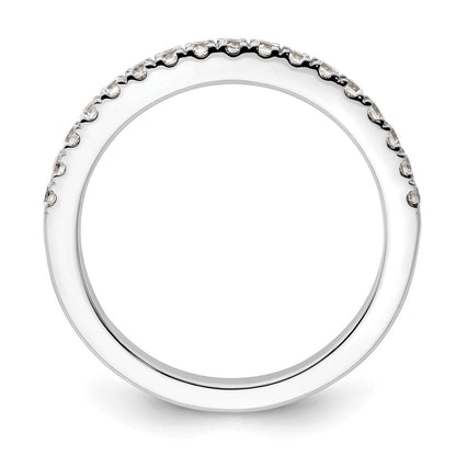 14K White Gold Real Diamond Wedding Band